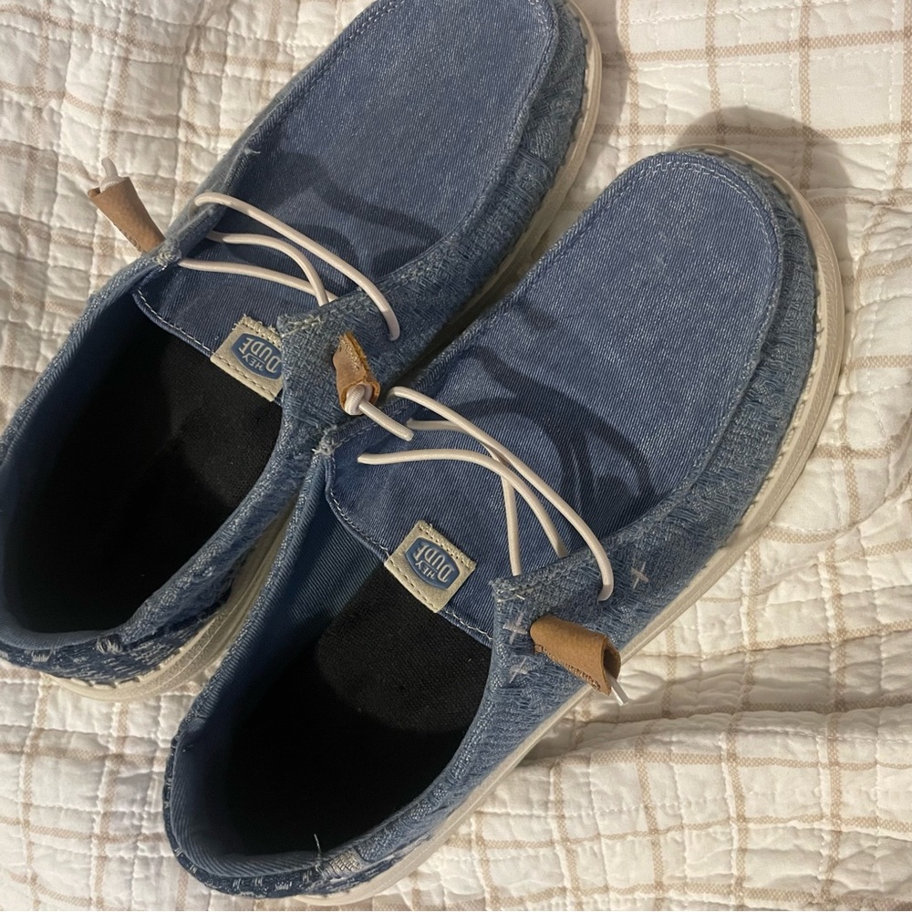 Hey Dude Blue Loafers Slip-Ons Classic Style